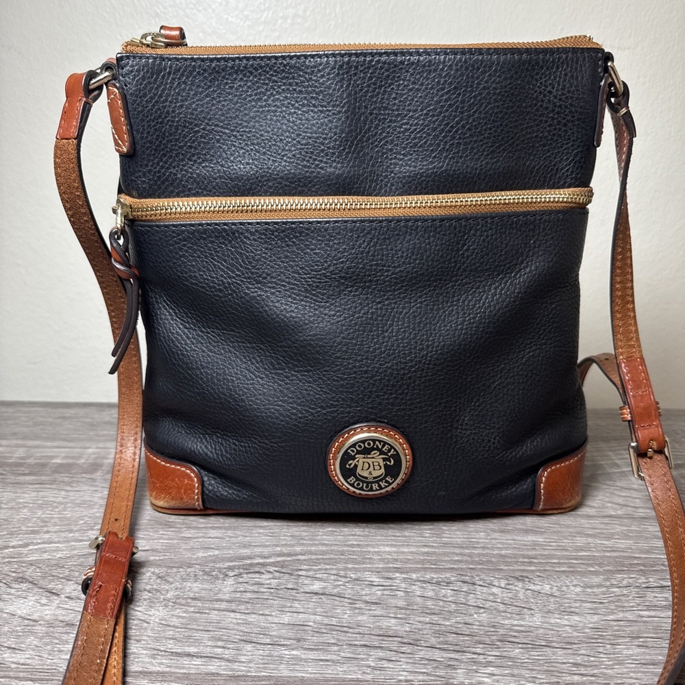 Dooney & Bourke Pebble Grain Crossbody Shoulder bag‎ Navy blue